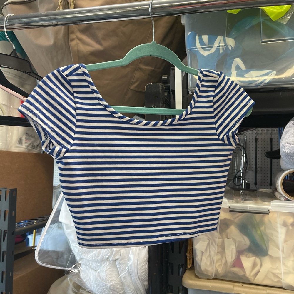 Stripped Crop Top